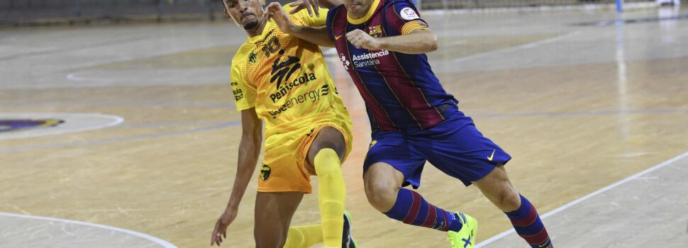 El Peñíscola Globeenergy asalta el Palau Blaugrana en su debut liguero (3-4)
