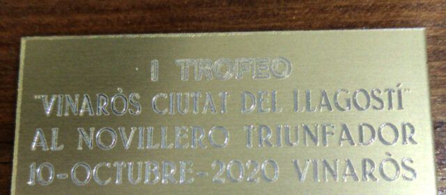 Primer trofeo “Vinaròs Ciutat del Llagostí” al novillero triunfador