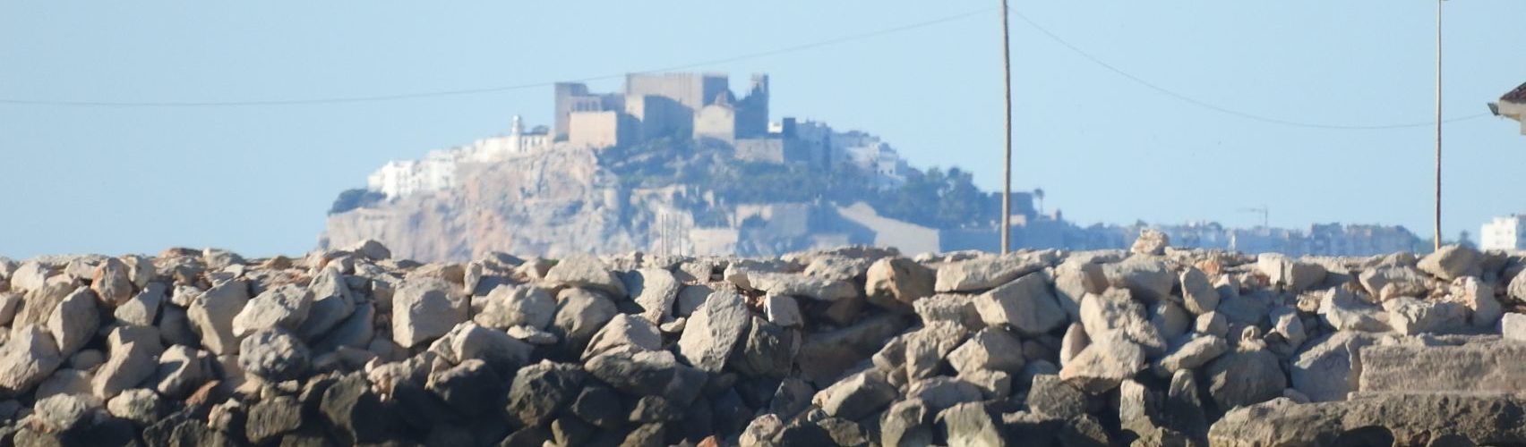 Peníscola, des de Vinaròs, “a vista de zoom”