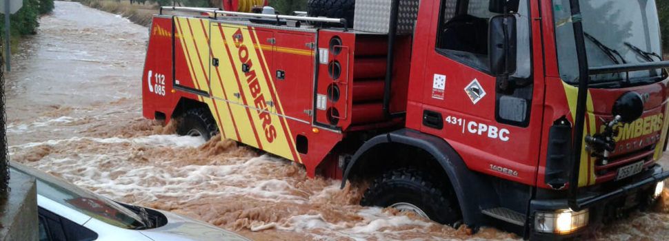 El Consorci de Bombers prepara el seu dispositiu davant l’alerta taronja per fortes pluges decretada per a la província de Castelló