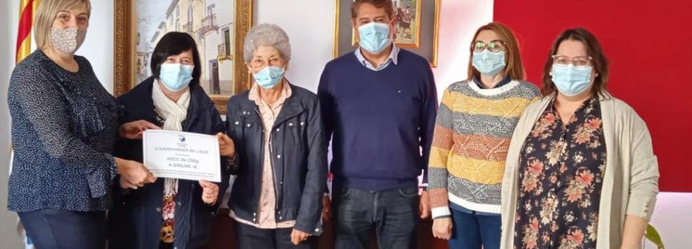 L’Ajuntament de Càlig dóna 5.700 euros a dos associacions socials de la ciutat procedents de la recaptació de les Festes
