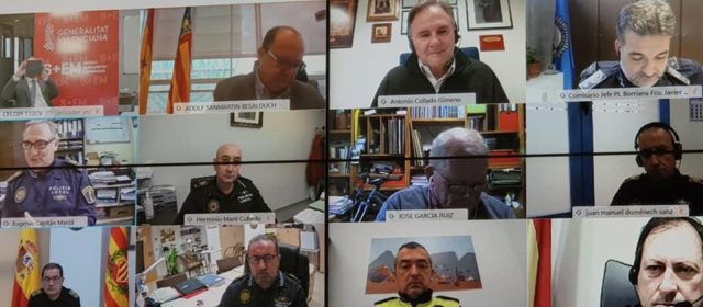 El cap de Policia Local de Vinaròs ha participat en un reunió amb el Centre Coordinador d’Emergències de la Generalitat Valenciana