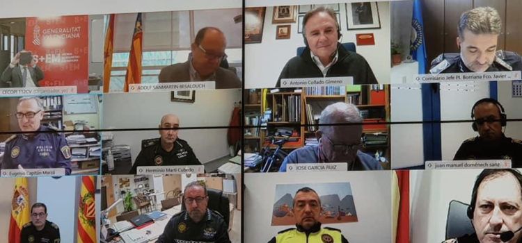 El cap de Policia Local de Vinaròs ha participat en un reunió amb el Centre Coordinador d’Emergències de la Generalitat Valenciana