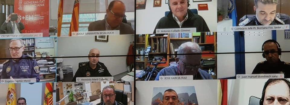 El cap de Policia Local de Vinaròs ha participat en un reunió amb el Centre Coordinador d’Emergències de la Generalitat Valenciana