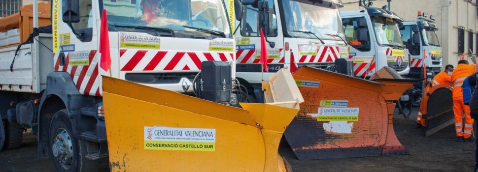 La Generalitat organiza un dispositivo de 664 efectivos y 164 vehículos para afrontar las nevadas de este invierno