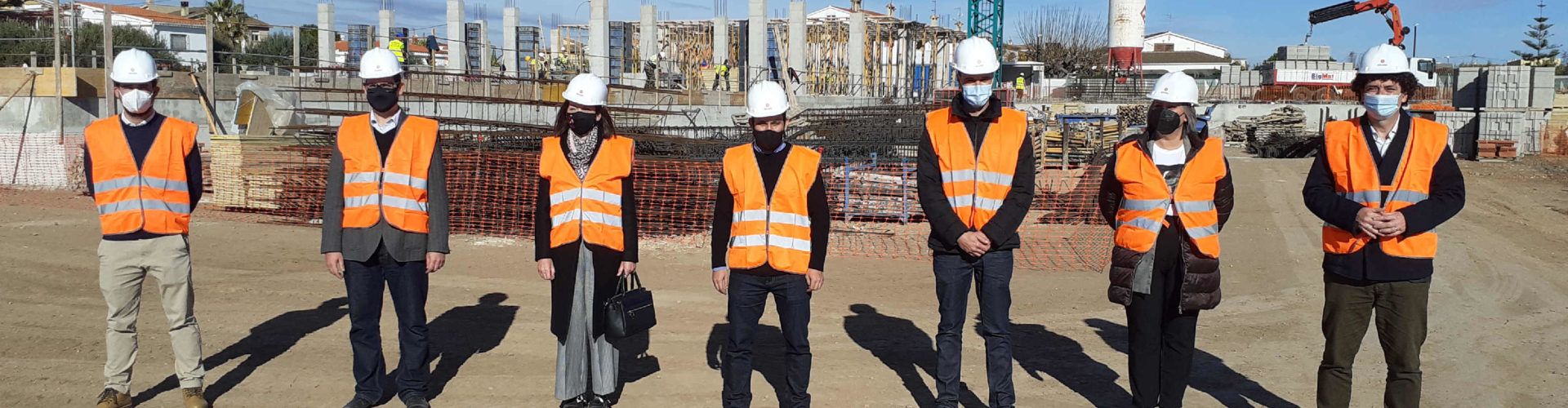 El conseller Marzà visita les obres del col·legi Jaume I de Vinaròs