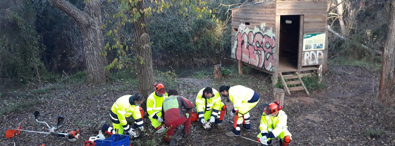 Dos plans d’ocupació impulsats per la Diputació de Tarragona milloren entorns naturals i urbans a les comarques del Baix Ebre i el Montsià