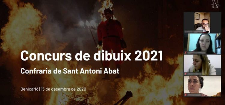 Els premiats per la Confraria Sant Antoni ABAT Benicarló en el concurs de dibuix
