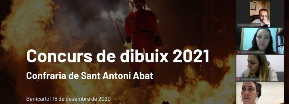 Els premiats per la Confraria Sant Antoni ABAT Benicarló en el concurs de dibuix