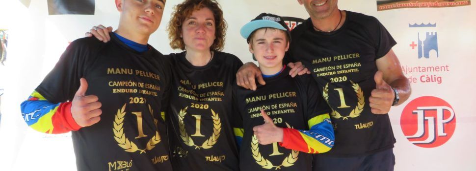 Els germans calijons Pellicer es proclamen campió i subcampió de la Copa d’Espanya d’Enduro en les seues categories