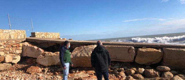 L’Ajuntament d’Alcalà-Alcossebre valora en 192.908 euros els danys provocats en la costa pel temporal Filomena