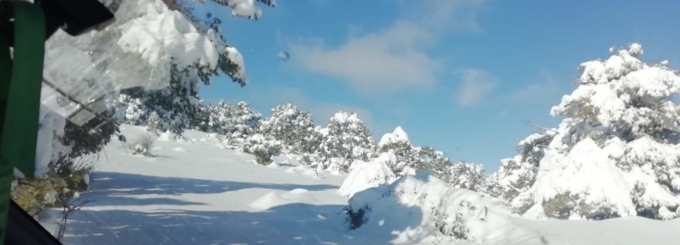 Vídeos: carretera de Vallibona, rere la gran nevada