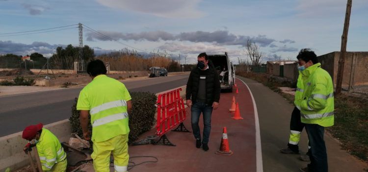 L’Ajuntament de Peníscola inicia les obres d’instal·lació d’enllumenat públic en la carretera Peníscola- Benicarló