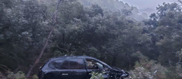 Rescatada una mujer tras caer por un terraplén en el camino rural de Rossell a Vallibona
