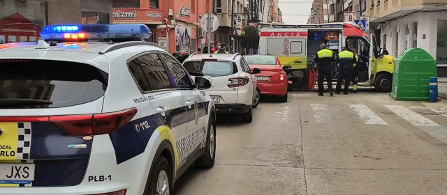 Accidente entre dos turismos en Benicarló