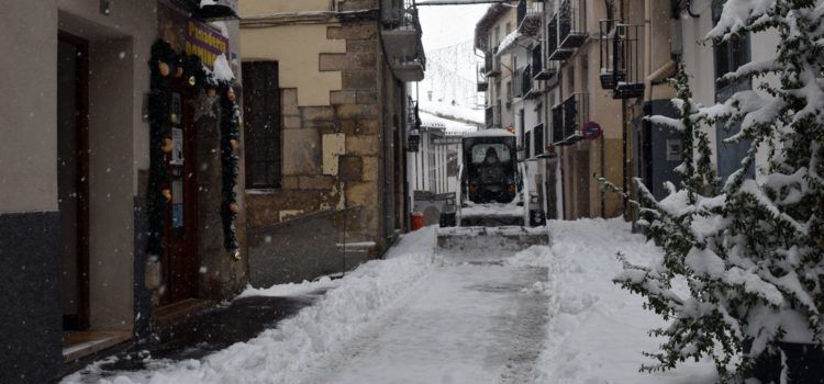 Finalitzen les actuacions en els desperfectes que la neu va causar a Morella