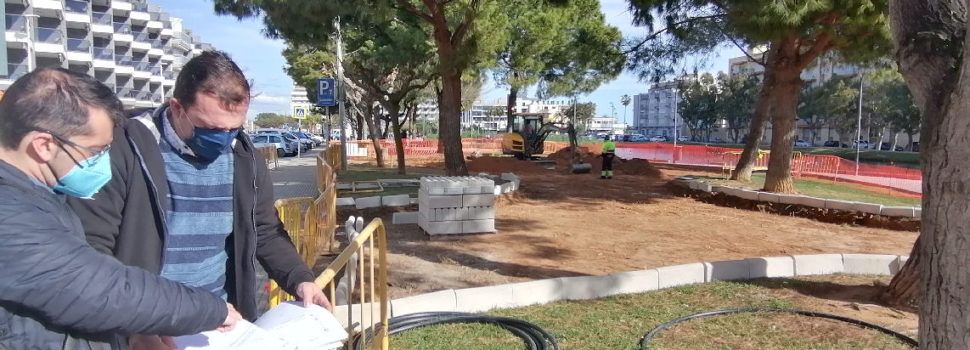 Peníscola inicia la millora de la zona de descans i esbarjo enfront de l’Edifici Sociocultural