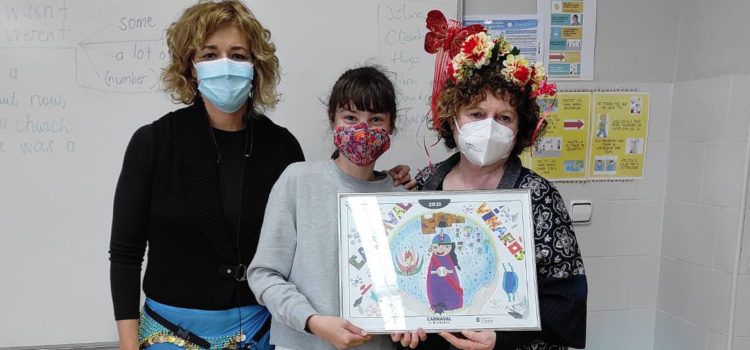 Àfrica Casanova Morales, del CEIP Sant Sebastià, guanya el concurs de dibuix del Carnaval de Vinaròs