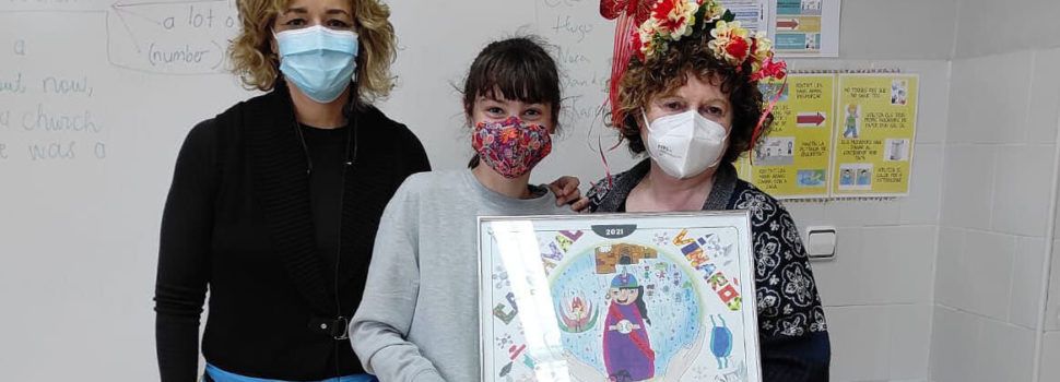 Àfrica Casanova Morales, del CEIP Sant Sebastià, guanya el concurs de dibuix del Carnaval de Vinaròs