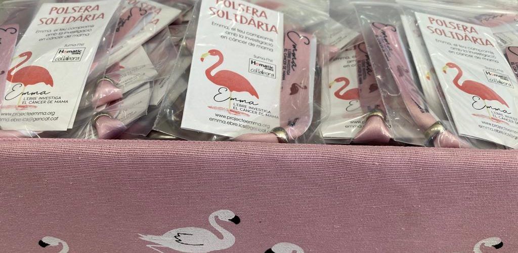 La Diputació adquireix 1.200 polseres solidàries per col·laborar amb el Projecte Emma de recerca contra el càncer de mama