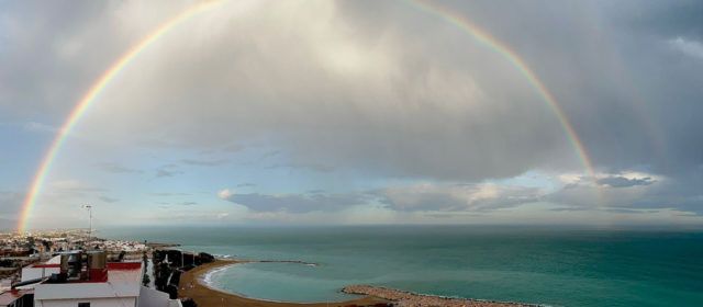 Fotos: L’arc de Sant Martí, en un dilluns de febrer