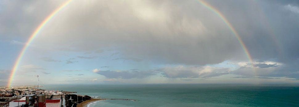 Fotos: L’arc de Sant Martí, en un dilluns de febrer