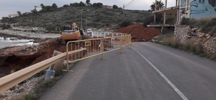 Comencen les obres de reconstrucció en el vial litoral sud de Peníscola