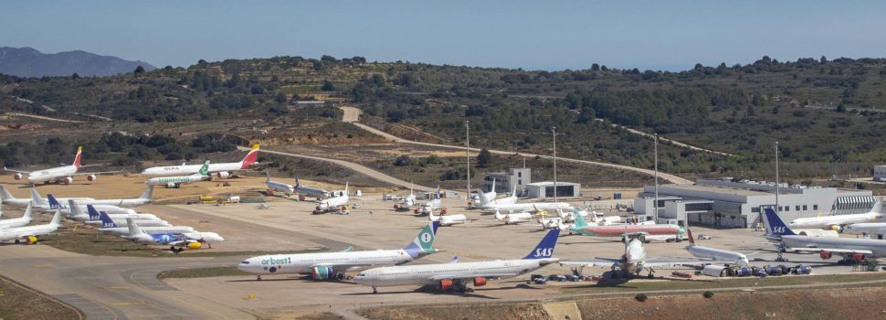 El aeropuerto de Castellón amplía su capacidad de acogida de aviones tras activar nuevas zonas de expansión