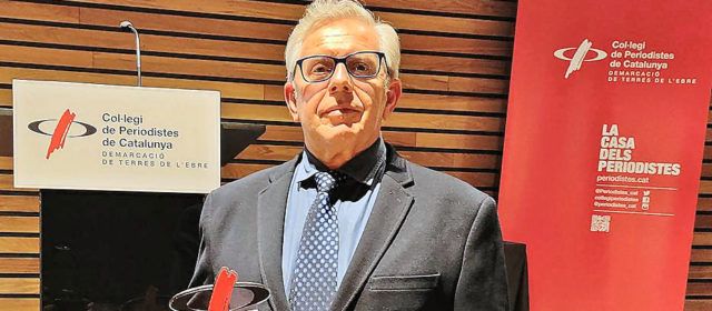 Julio Vidal, cap d’informatius de SER Maestrat, distingit pel Col·legi de Periodistes de Catalunya