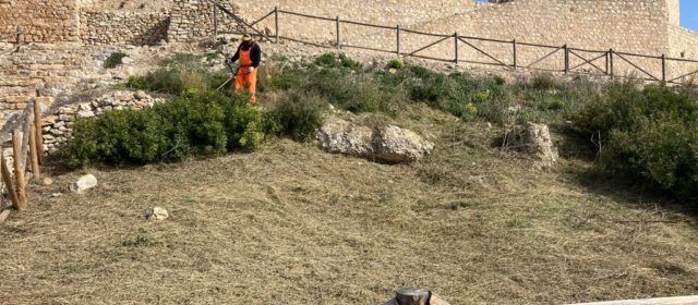 La Diputació efectua la neteja del castell de Xivert i prepara intervencions per un valor de 40.000 euros