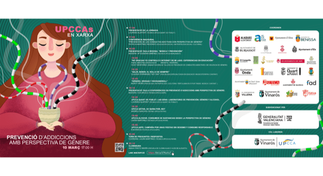 Les UPCCA de la Comunitat Valenciana celebren la I Jornada en línia sobre Prevenció d’Addiccions amb Perspectiva de Gènere