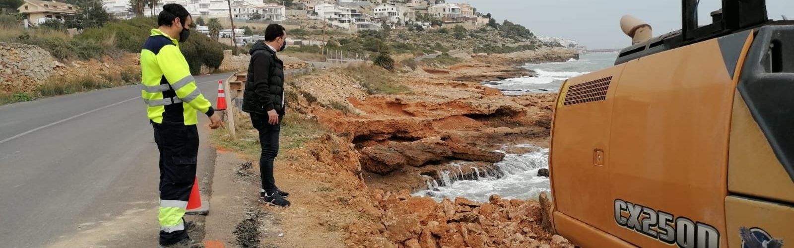 Comencen els treballs en el litoral de Peníscola per a la reconstrucció dels seus accessos a la zona sud