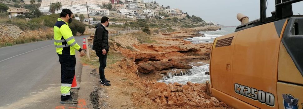 Comencen els treballs en el litoral de Peníscola per a la reconstrucció dels seus accessos a la zona sud
