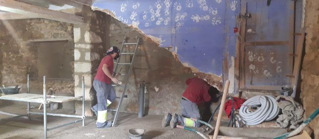 Avancen les obres de rehabilitació de l’antiga escola de La Pobleta
