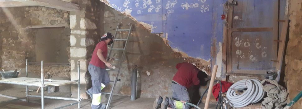 Avancen les obres de rehabilitació de l’antiga escola de La Pobleta