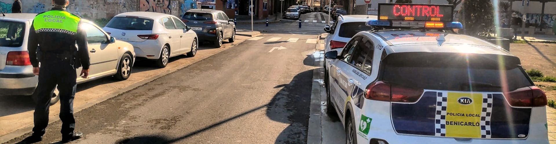 La Policia Local de Benicarló denuncia 23 vehicles en la campanya de control de cinturons de seguretat