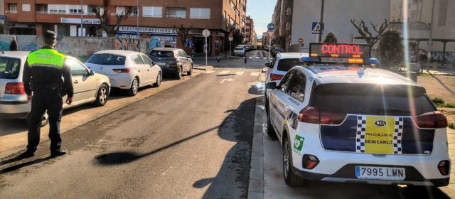 La Policia Local de Benicarló denuncia 23 vehicles en la campanya de control de cinturons de seguretat