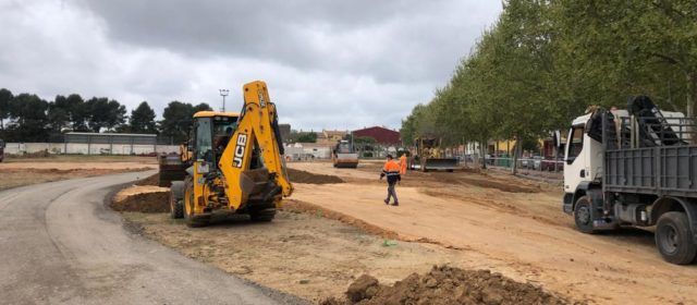 Avancen les obres del nou parc i zona verda d’Alcalà de Xivert