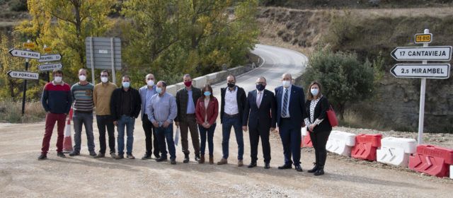 La Diputació de Castelló recepciona oficialment l’obres de remodelació de la CV-120 entre La Mata i el límit amb la província de Terol