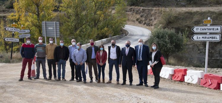 La Diputació de Castelló recepciona oficialment l’obres de remodelació de la CV-120 entre La Mata i el límit amb la província de Terol