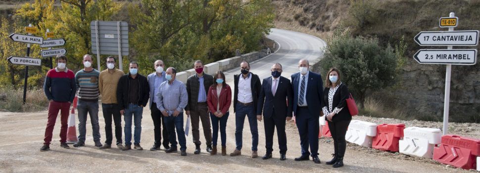 La Diputació de Castelló recepciona oficialment l’obres de remodelació de la CV-120 entre La Mata i el límit amb la província de Terol