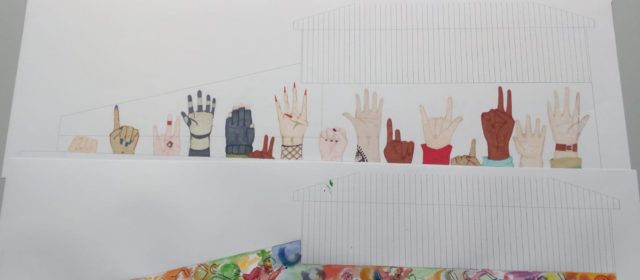 Sofia Cherta, guanyadora del Primer Concurs d’Art Mural Amposta Ciutat Diversa