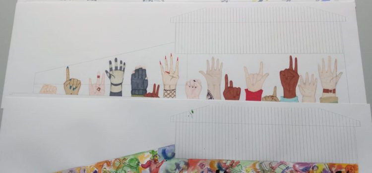 Sofia Cherta, guanyadora del Primer Concurs d’Art Mural Amposta Ciutat Diversa