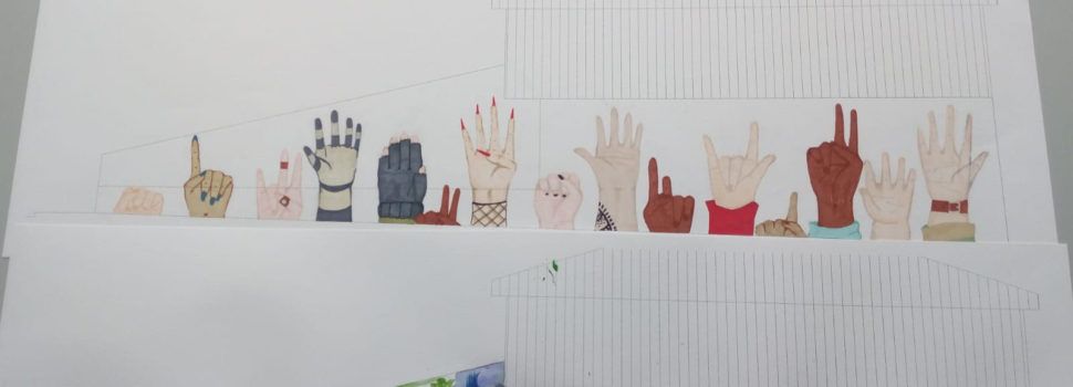 Sofia Cherta, guanyadora del Primer Concurs d’Art Mural Amposta Ciutat Diversa