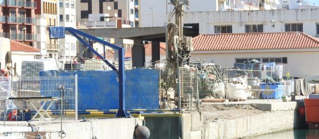 Reparación del dique de descarga del puerto de Vinaròs