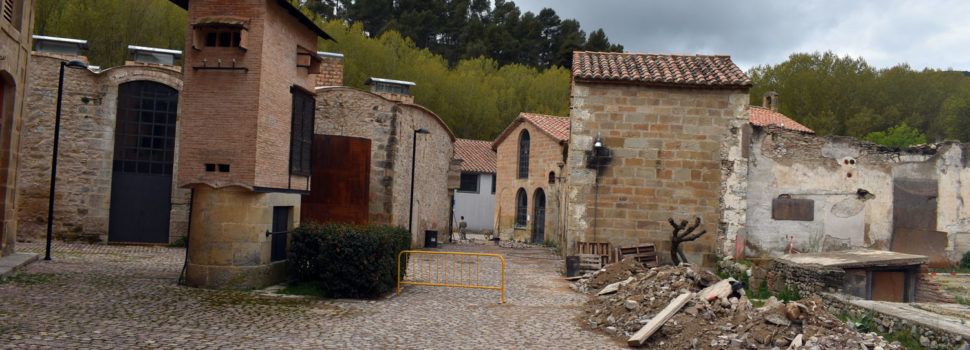 Recta final en les actuacions d’urbanització a la Fàbrica Giner de Morella
