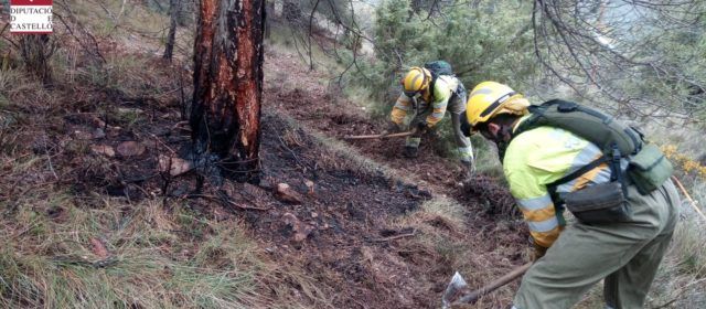 Conato de incendio en Morella por caída de rayos