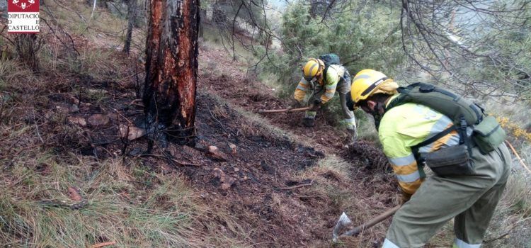 Conato de incendio en Morella por caída de rayos