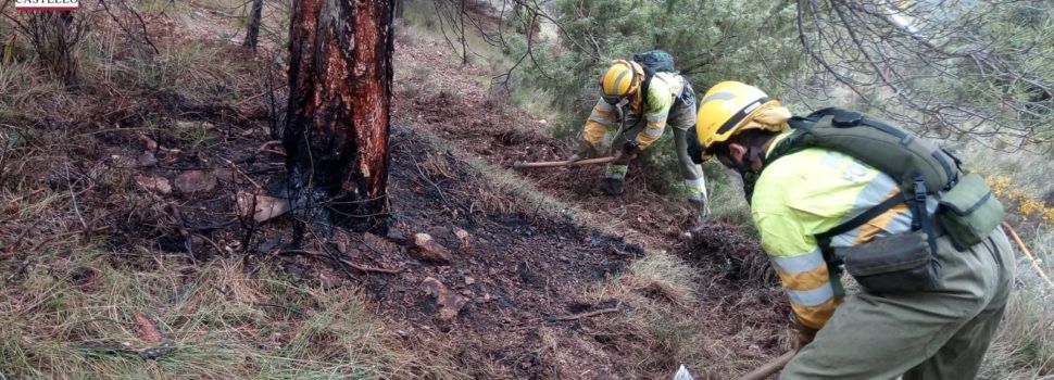 Conato de incendio en Morella por caída de rayos