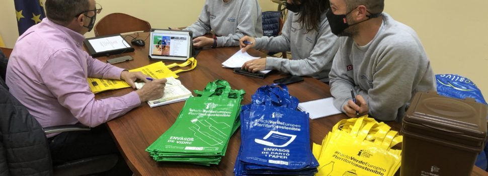 El Servei d’Educació Ambiental de la Diputació visita Santa Magdalena, avançant que es farà un  Pla Local de Residus